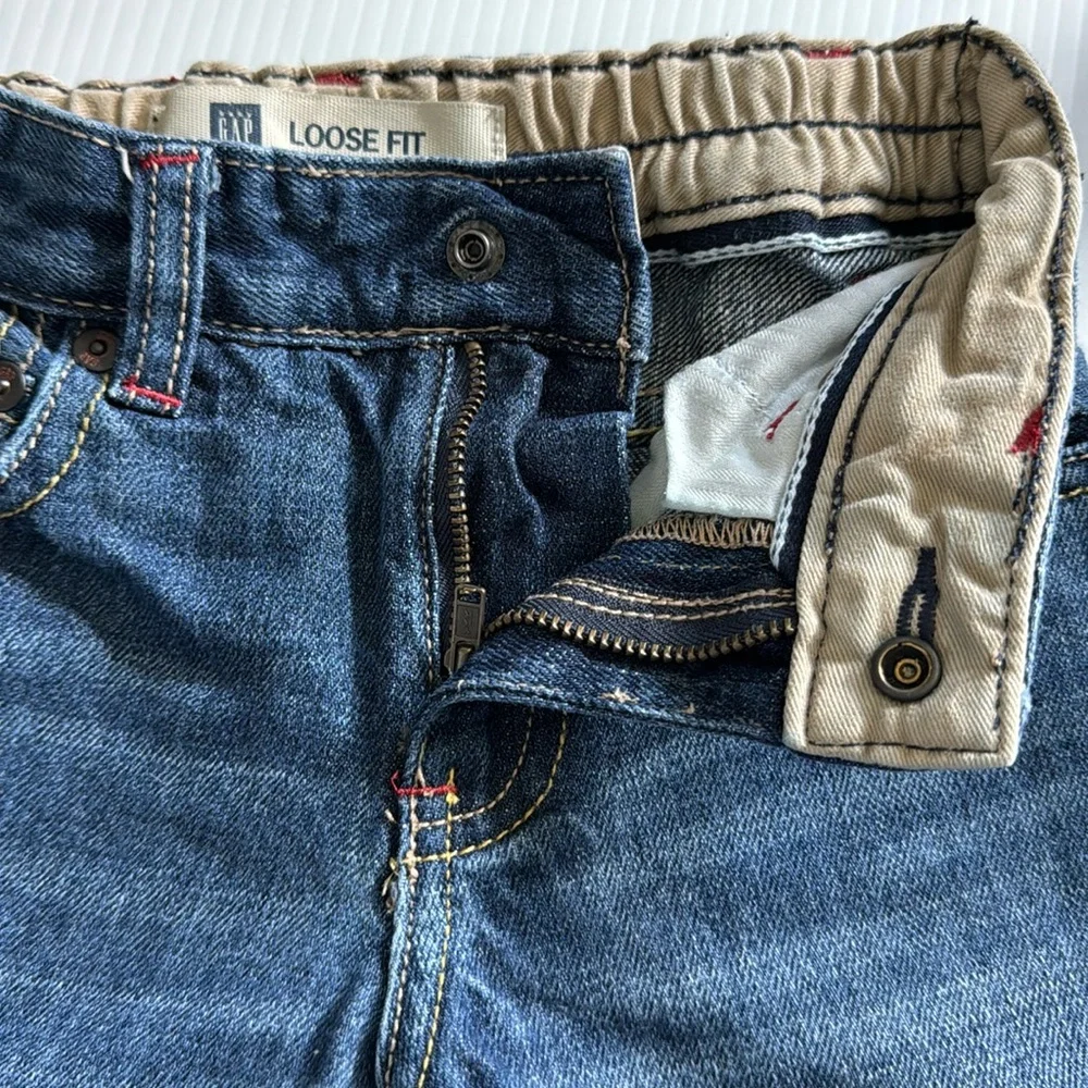 Baby Gap loose fit, 100% cotton blue jeans, size 2T